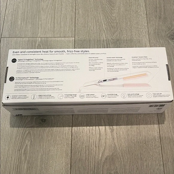 T3 Singlepass Ceramic Hair Tool in blush - Picture 3 of 6